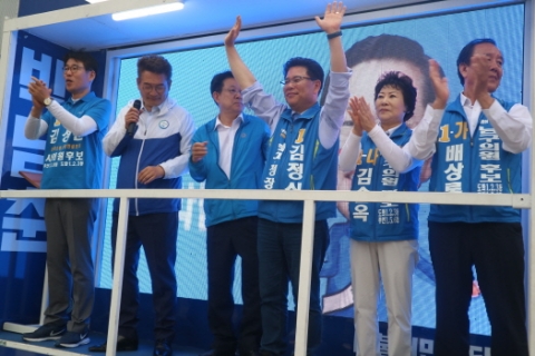 김정식 인천 남구청장 후보, 막판 표심 잡기 주력