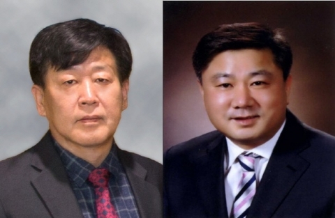 송재섭 기획관리본부장(왼쪽)·김경제 기술본부장(오른쪽).