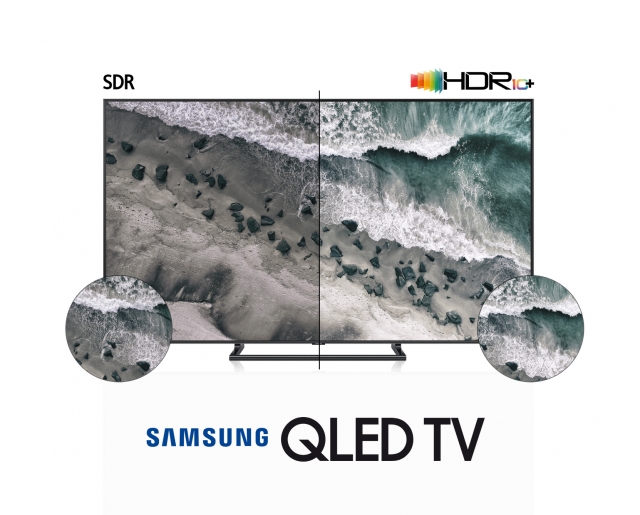 삼성전자의 2017년형·2018년형 QLED TV와 UHD 전 라인업에 적용된 HDR10+는 삼성전자가 개발한 차세대 영상 표준 규격 기술로 매 장면마다 밝기와 명암비를 최적화해 영상의 입체감을 높여 주는 최신 HDR 규격이다. 사진=삼성전자 제공