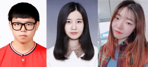 (사진 왼쪽부터)이재욱, 신민주, 장보미.