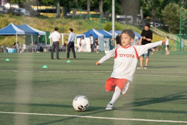토요타 자동차가 아시아 축구연맹(AFC)과 함께 자라나는 어린이들의 꿈을 키워주고 아시아 지역의 축구 발전에 기여하기 위해 진행하는 스포츠 분야의 사회공헌 활동이다. 사진=토요타 제공