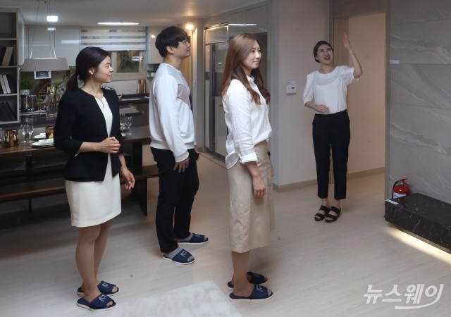 협동조합형 공공지원 민간임대주택 위스테이 견본주택 개관. 사진=최신혜 기자 shchoi@newsway.co.kr