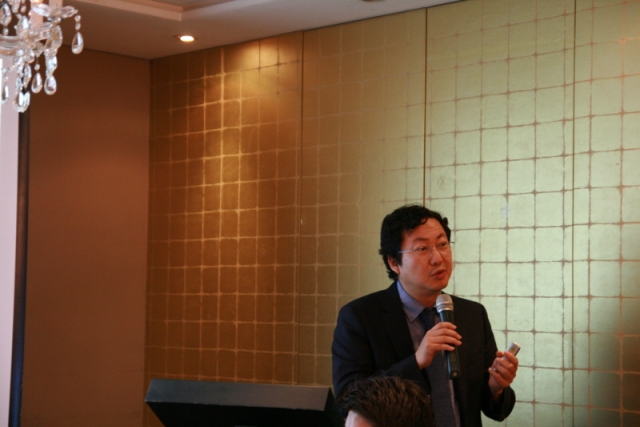 이동기 올릭스 대표이사는 28일 서울 여의도에서 IPO(기업공개)를 열며 상장 계획 및 신약개발 현황 등을 밝혔다. 사진 = 올릭스 제공.
