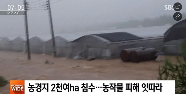 오늘 날씨, 제7호 태풍 ‘쁘라삐룬’ 북상···피해 속출. 사진=SBS 뉴스 캡쳐