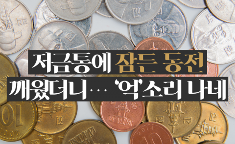 저금통에 잠든 동전 깨웠더니···‘억’소리 나네