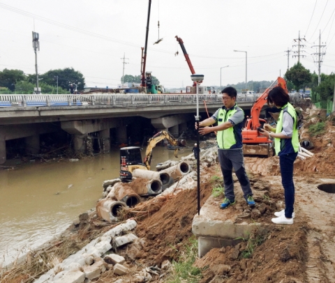 한국국토정보공사(LX), 태풍 쁘라삐룬 침수피해지역 현장조사