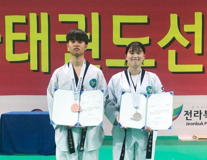 왼쪽부터 -63kg 고승우, -62kg 현주예 선수
