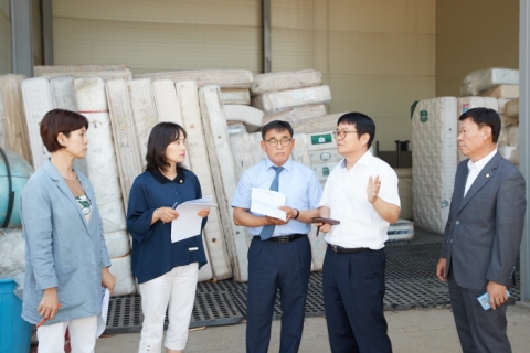 용인시의회 경제환경위, 생활폐기물 처리시설 현장방문