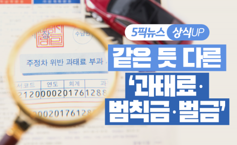 같은 듯 다른 ‘과태료·범칙금·벌금’