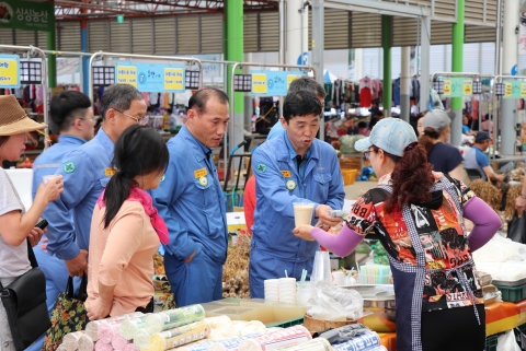 광양제철소, 전통시장 장보기 누적인원 7000명 돌파