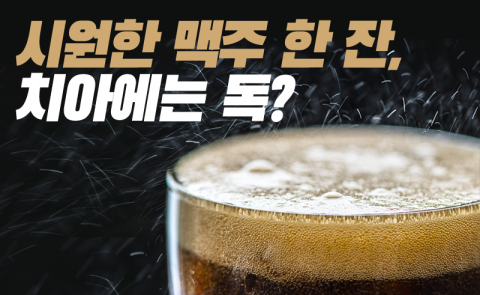 시원한 맥주 한 잔, 치아에는 독?