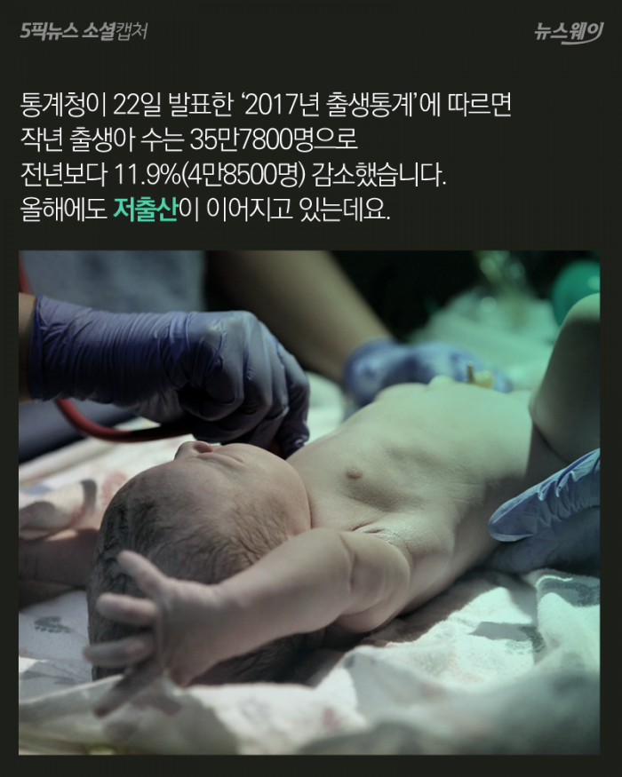 출산율 역대 최저···“나 살기도 힘든데 자식?” 기사의 사진