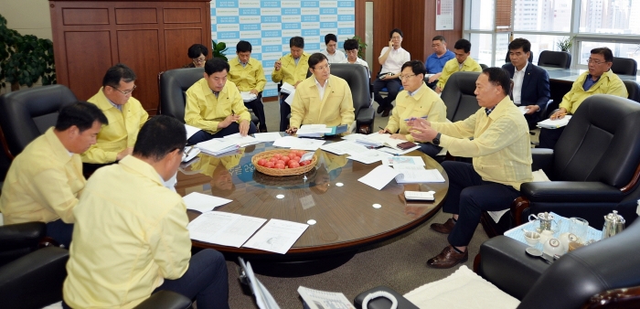 농협전남지역본부, 긴급 재해대책위원회 개최 모습