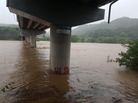 한강홍수통제소, 파주 ‘비룡대교’ 일대 홍수주의보 발령