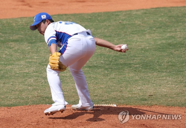 한국 야구, 중국에 7회말 10대 1···잠수함 투수 임기영, 6⅓이닝 1실점