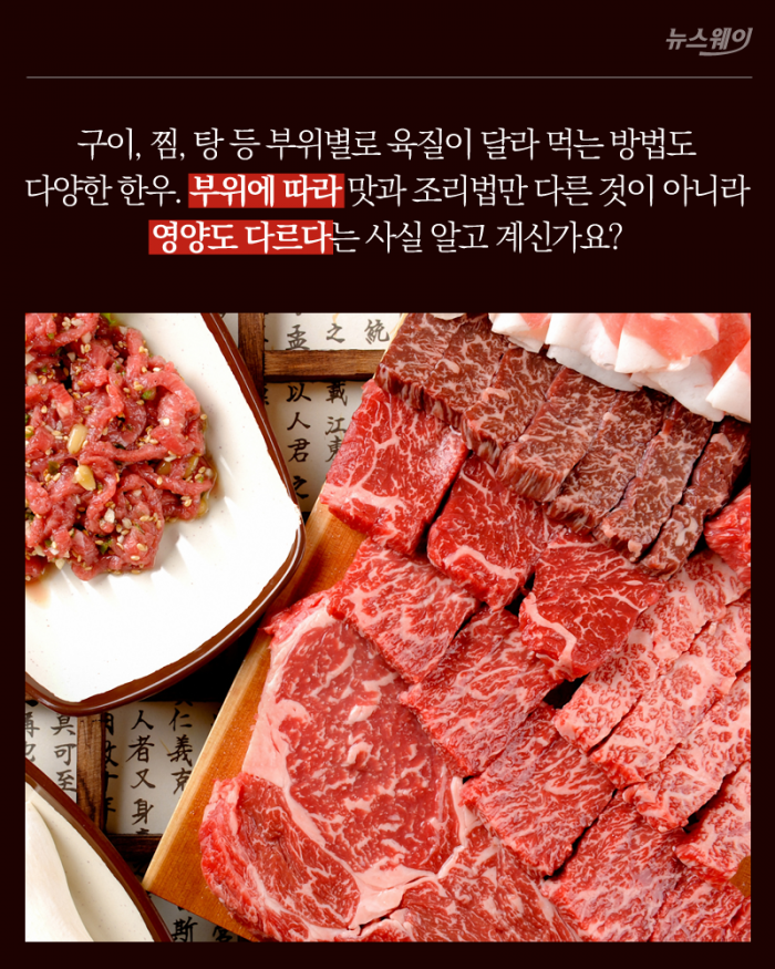 ‘알고 먹으면 더 맛있는’ 소고기 부위별 영양성분 기사의 사진
