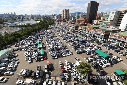 서울 장안동 중고차 시장 모습. 사진=연합뉴스 제공