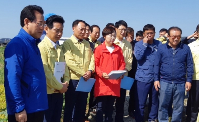 전남농협 박태선 본부장, 태풍 ‘콩레이’ 농업피해 현장 방문