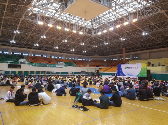 6일 ‘전라남도 창의력 경진대회’가 목포실내체육관에서 열리고 있다.