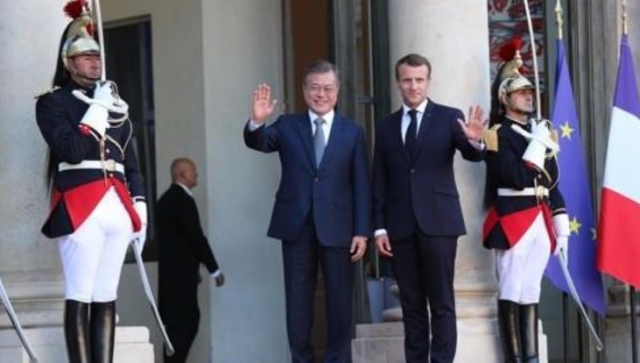 한·프랑스 정상회담 공동선언···한반도 비핵화 긴밀히 협력
