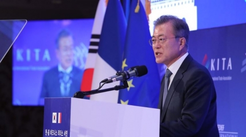문 대통령 “한·불 경제 협력 최적기, 프랑스는 유럽 정치·경제·문화 중심지”