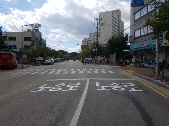 남원시, 주요 시가지 도로명 노면에 표기