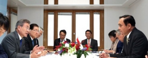 문재인 대통령, 신남방정책 태국 정부 협조 확인