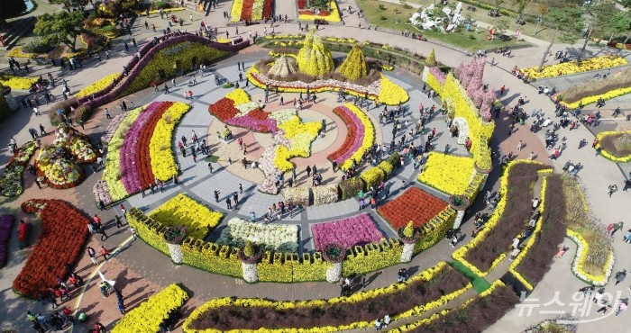 ‘국향의 진한 향기’···함평 국향대전 ‘북적북적’ 기사의 사진