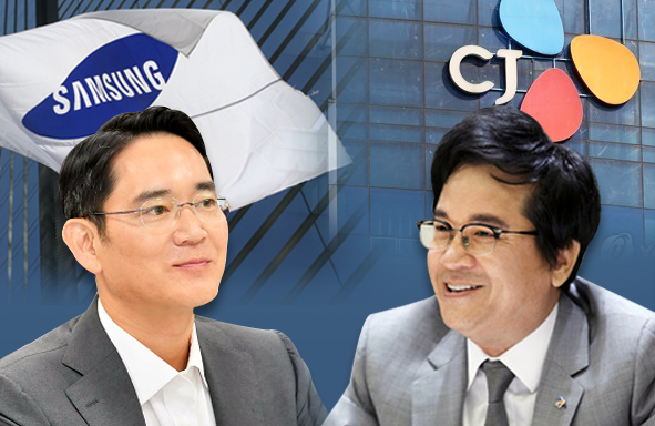 이재용 삼성전자 부회장(왼쪽)과 이재현 CJ그룹 회장. 사진=뉴스웨이DB
