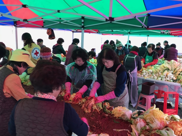 김제시 요촌동, 사랑울림 김장나눔 행사 가져