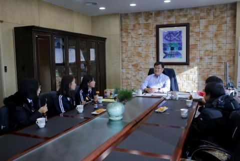 장영수 장수군수·장수중 학생 기자들, 특별한 만남 가져