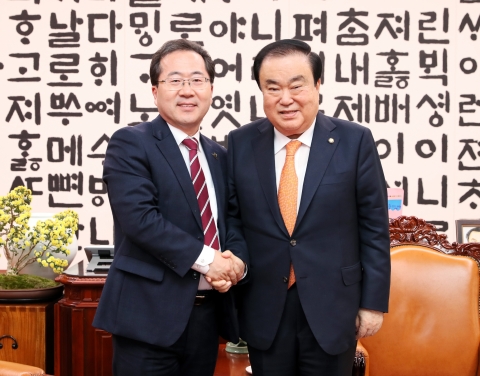 허석 순천시장, 문희상 국회의장 만나 핵심 국고지원사업 건의