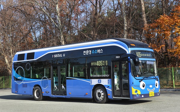 현대자동차는 21일 서울 도심 시내버스 노선에 이어 내년 3월부터 전국 6곳 지자체에 현대자동차의 신형 수소전기버스가 시범 투입된다고 밝혔다. 사진=현대자동차 제공