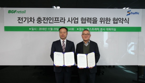 에스트래픽, BGF리테일과 전기차 충전 인프라 구축