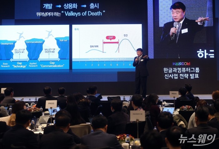 한글과컴퓨터 신사업전략발표. 사진=최신혜 기자 shchoi@newsway.co.kr