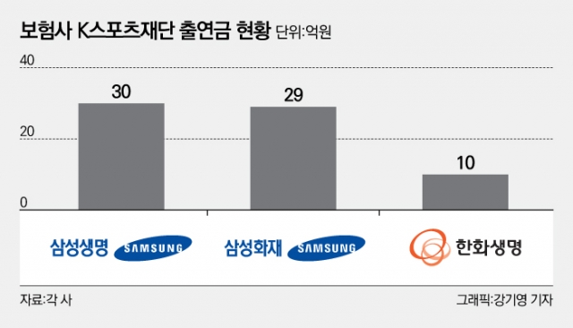 삼성·한화 보험3社,‘K스포츠재단’ 출연금 70억 회수 지연