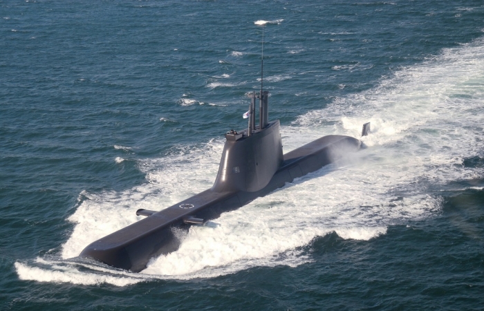 1800톤급 ‘장보고-II’ 잠수함. 사진=현대중공업 제공