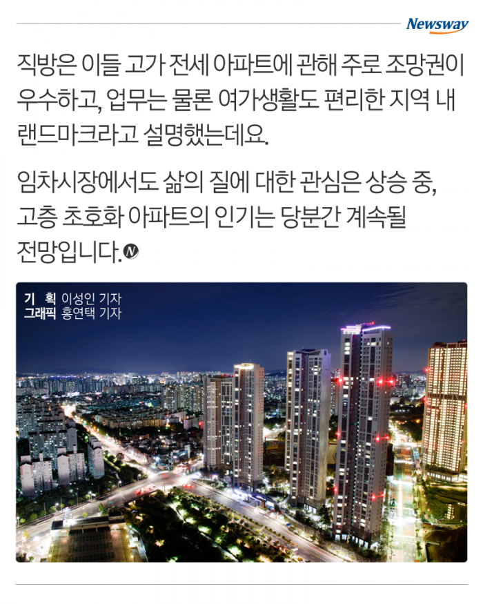 대한민국 초고가 전세 아파트들···보증금 얼마길래 기사의 사진