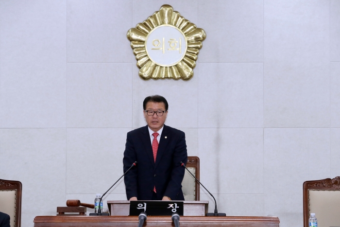 장흥군의회, 새해 첫 임시회 개회 기사의 사진