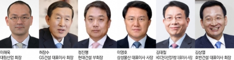 원톱 사라지는 10대 건설···각자 대표체제 대유행