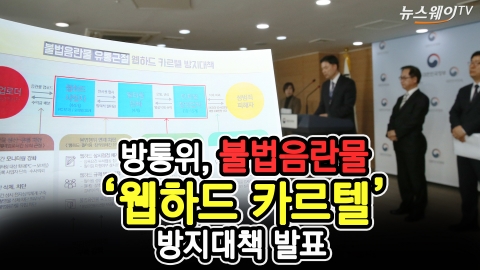정부, 불법음란물 ‘웹하드 카르텔’과의 전쟁선포
