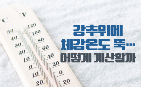 강추위에 뚝 떨어진 체감온도, 계산법은?