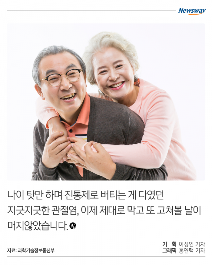 네이처紙에 실렸다는 퇴행성관절염의 비밀 기사의 사진