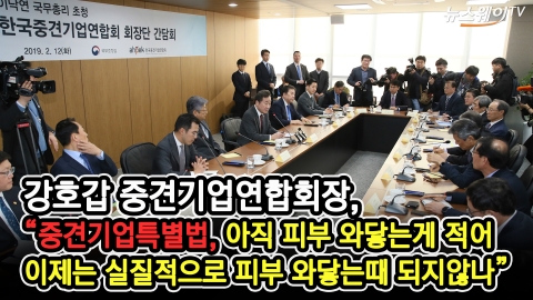 중견기업연합회 회장단과 만난 이낙연 총리