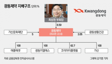  최성원 부회장의 ‘매직’···낮은 지분율로 그룹지배