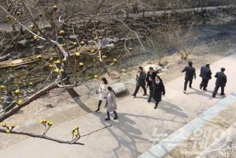전국 꽃샘추위 한풀 꺾여···미세먼지 ‘보통~나쁨’