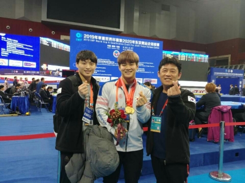 진안군청 유동주 선수,  2019 IWF 월드컵 대회 3관왕 올라