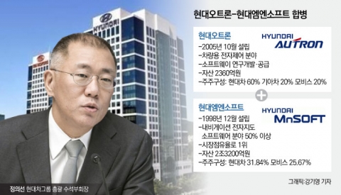 현대차그룹 지배구조 개편 재시동···현대오트론-엠엔소프트 ‘합병’ 추진