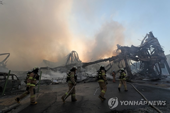 서울 은평구 불광동 모델하우스 화재. 사진=연합뉴스 제공