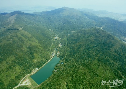 하늘에서 본 완도수목원 (사진제공=완도수목원)